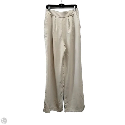 Pants Wide Leg By Clothes Mentor In Beige, Size: L