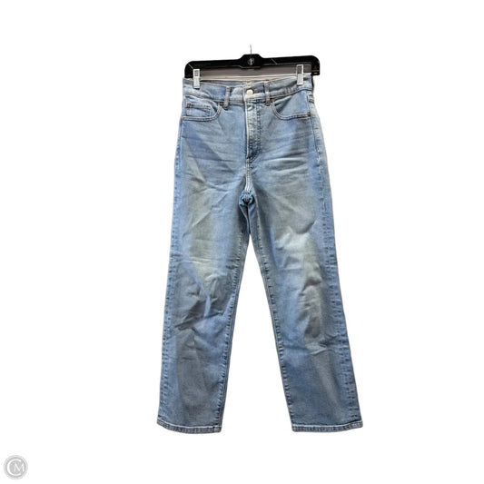 Jeans Straight By Express In Blue Denim, Size: 0