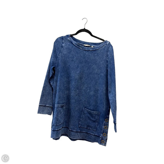 Top Long Sleeve By Soft Surroundings In Blue, Size: L
