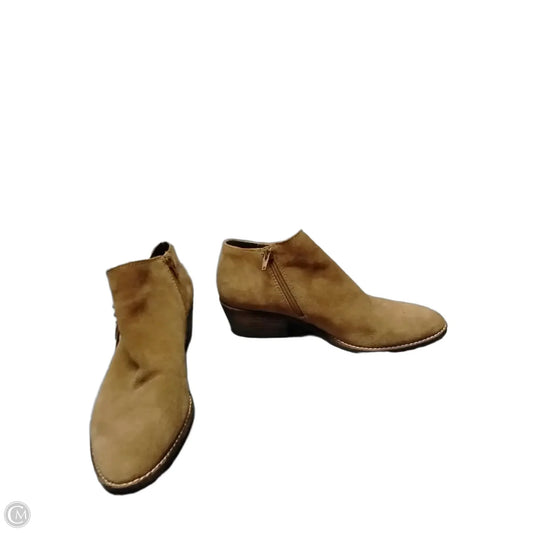 Boots Ankle Heels By Lucky Brand In Brown, Size: 8