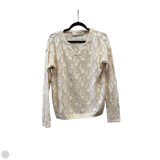 Sweater By Peace Love World In Ivory, Size: Xs
