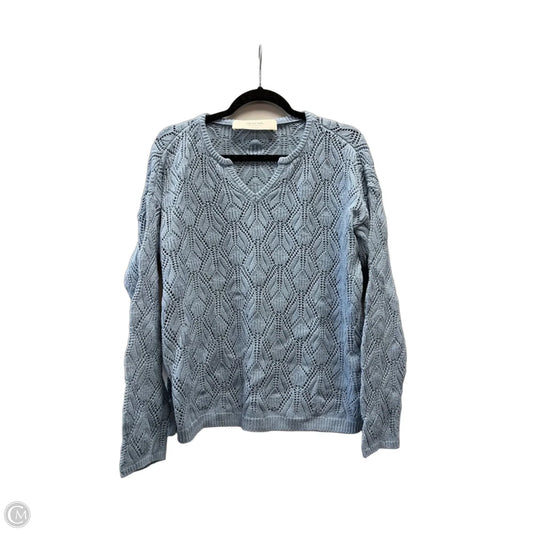 Sweater By Peace Love World In Blue, Size: S