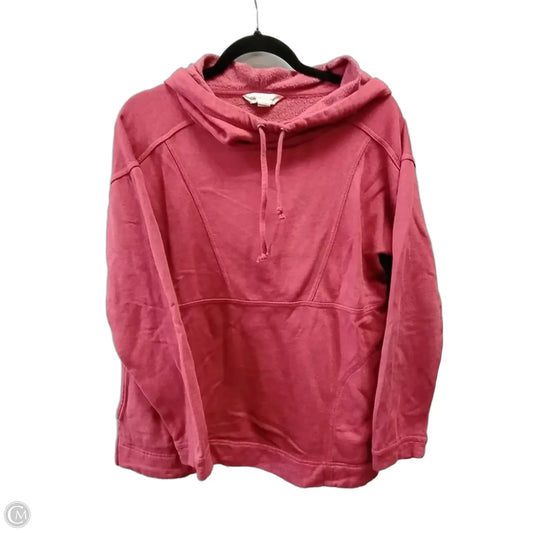 Sweatshirt Hoodie By Coldwater Creek In Red, Size: Mp