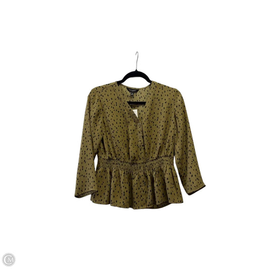 Blouse Long Sleeve By Banana Republic In Green, Size: Xs