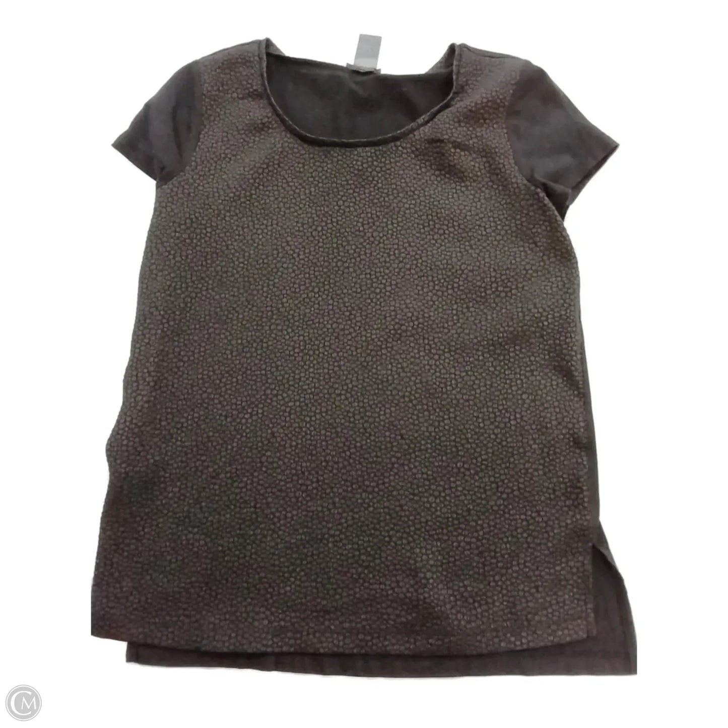 Top Short Sleeve By Ann Taylor In Black, Size: Xs