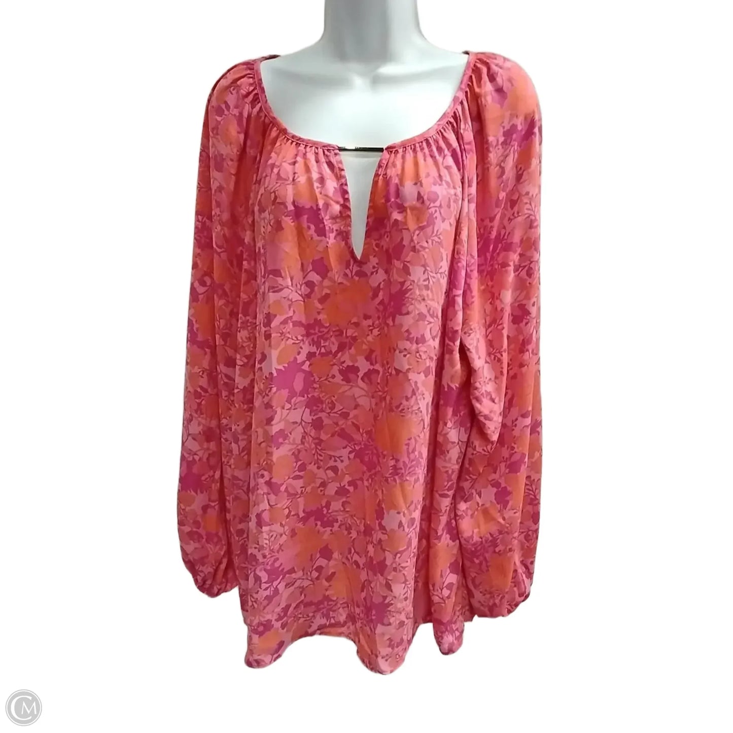 Top Long Sleeve By The Pioneer Woman In Floral Print, Size: 1x