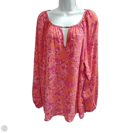 Top Long Sleeve By The Pioneer Woman In Floral Print, Size: 1x