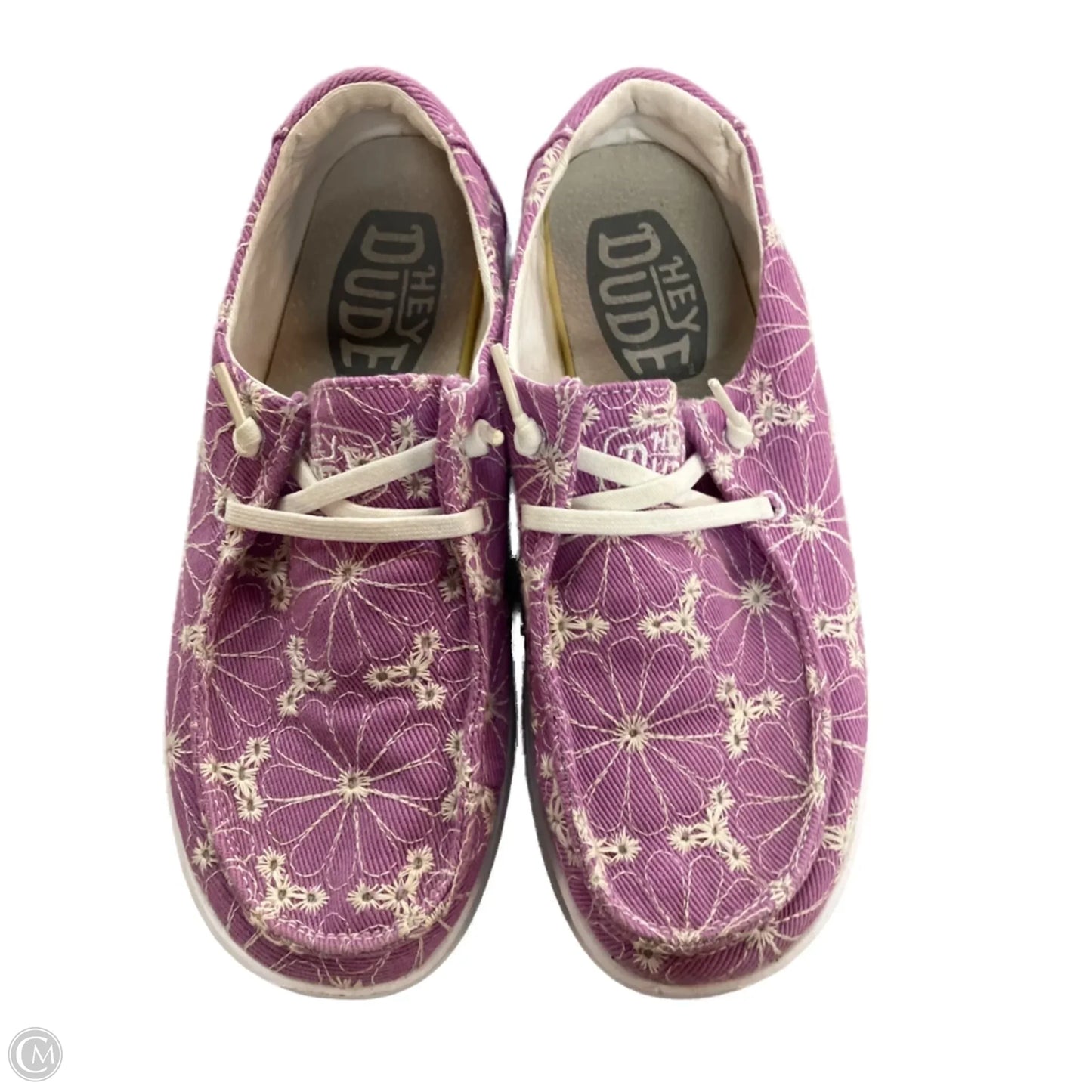 Shoes Flats By Hey Dude In Purple, Size: 6