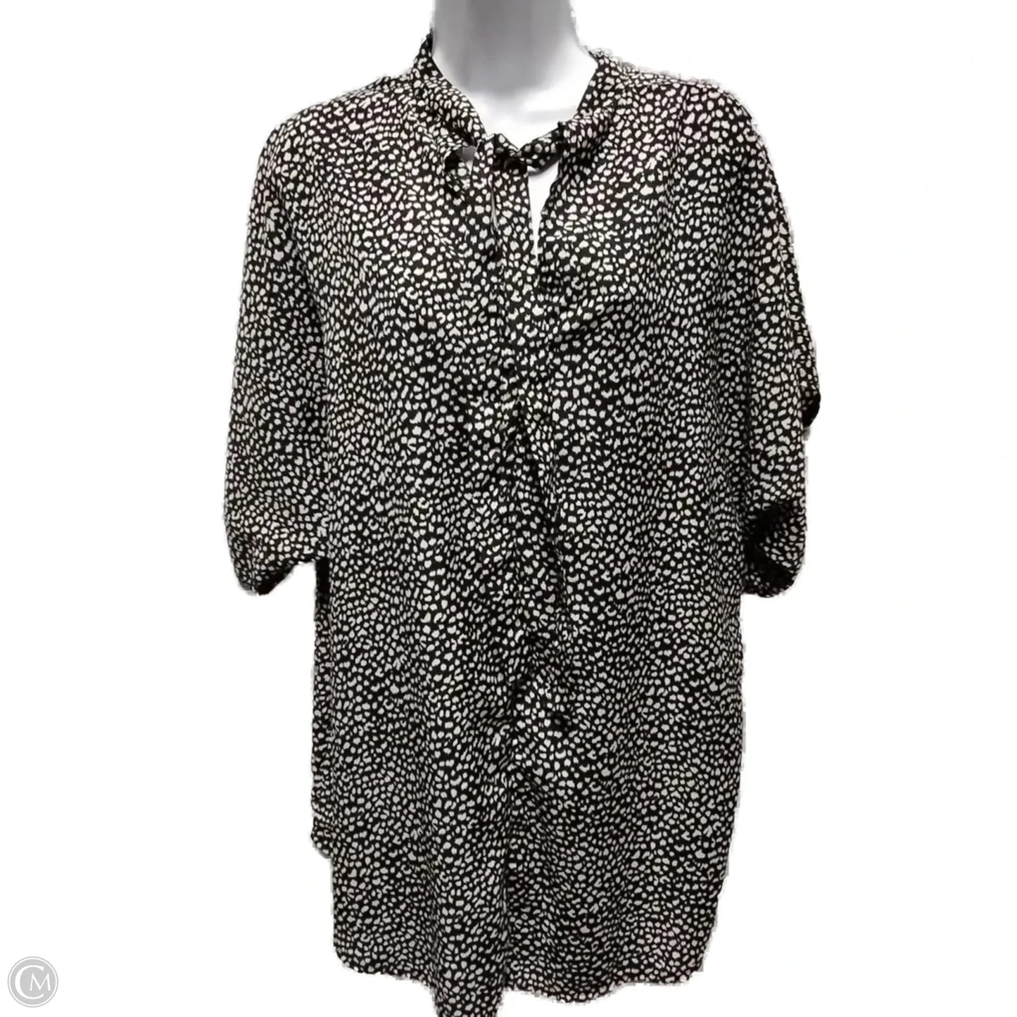 Blouse Long Sleeve By Clothes Mentor In Animal Print, Size: Xxl