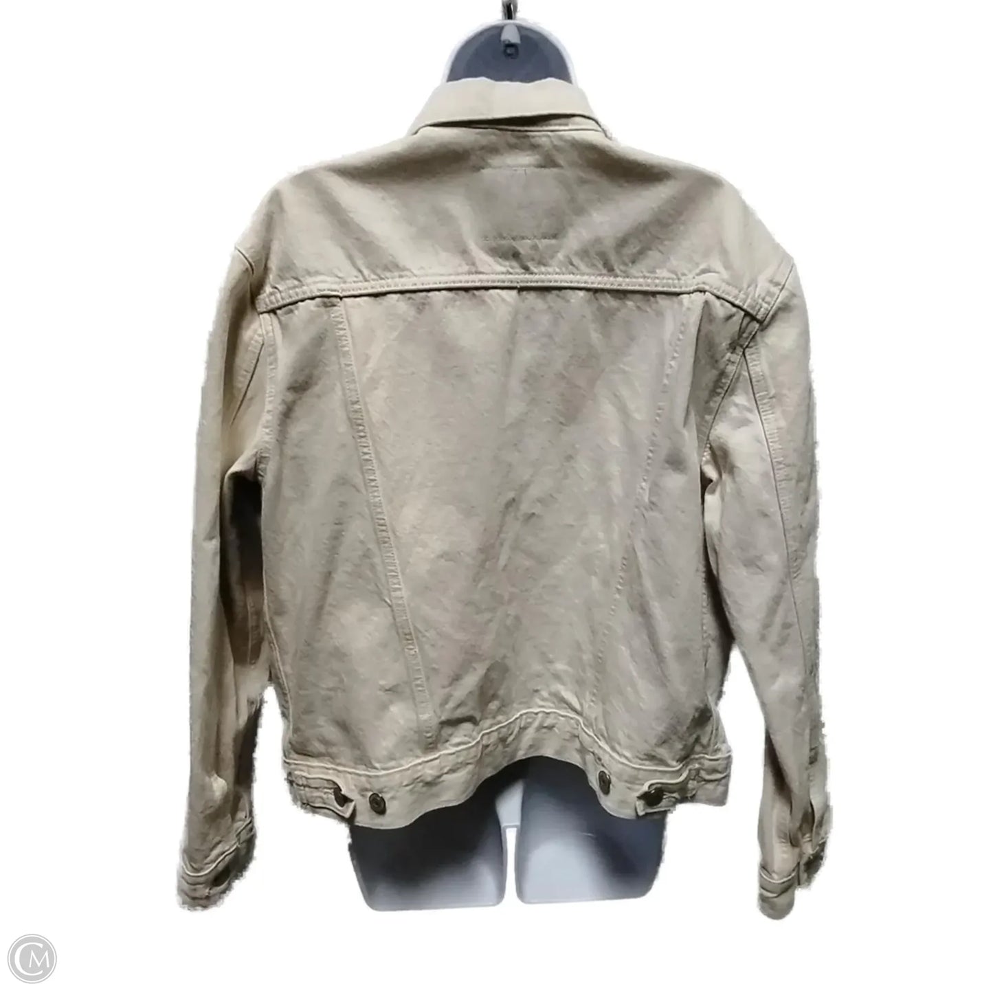 Jacket Denim By Levis In Cream, Size: L