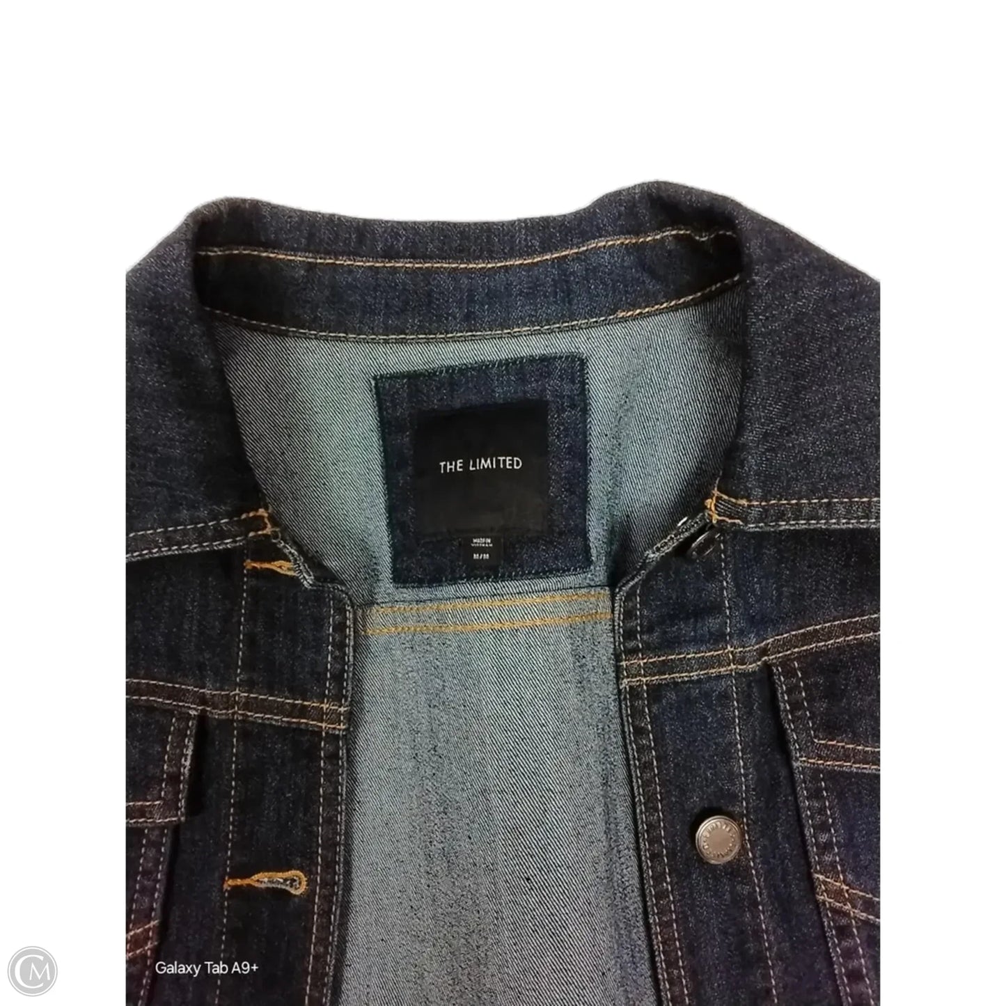 Jacket Denim By Limited In Blue Denim, Size: M