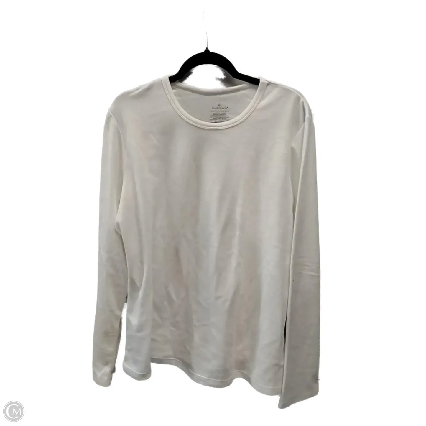 Top Long Sleeve By Cuddl Duds In White, Size: 2x