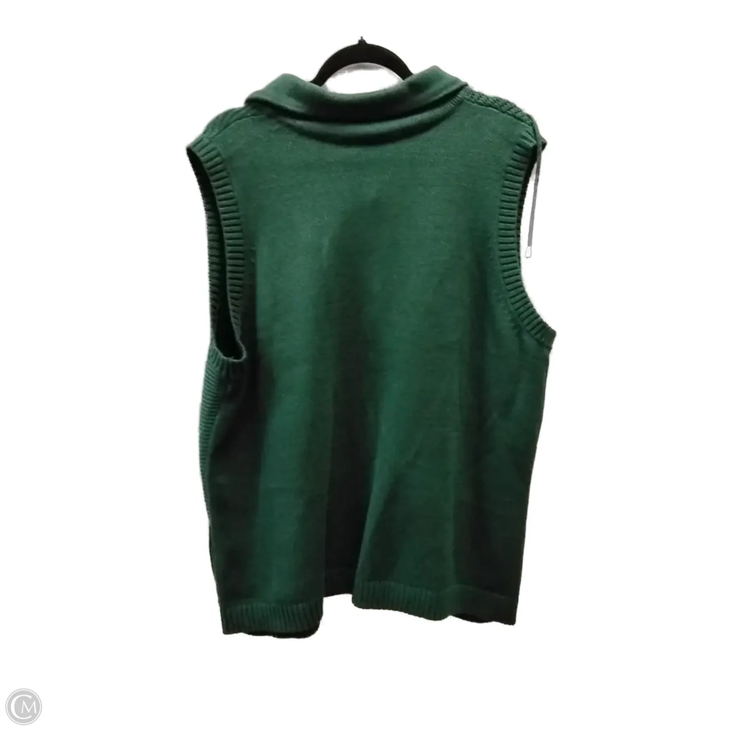 Vest Sweater By Cj Banks In Green, Size: 2x