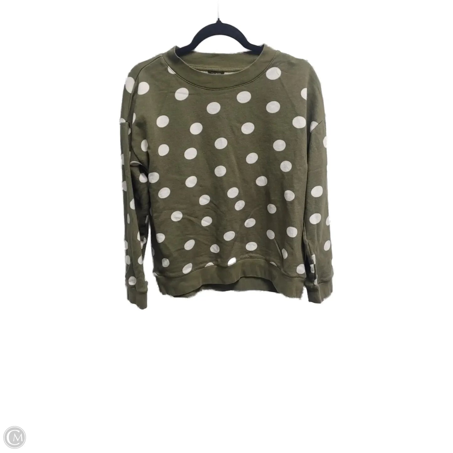 Sweatshirt Crewneck By Talbots In Polkadot Pattern, Size: M