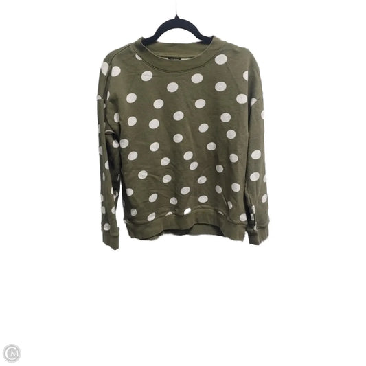 Sweatshirt Crewneck By Talbots In Polkadot Pattern, Size: M