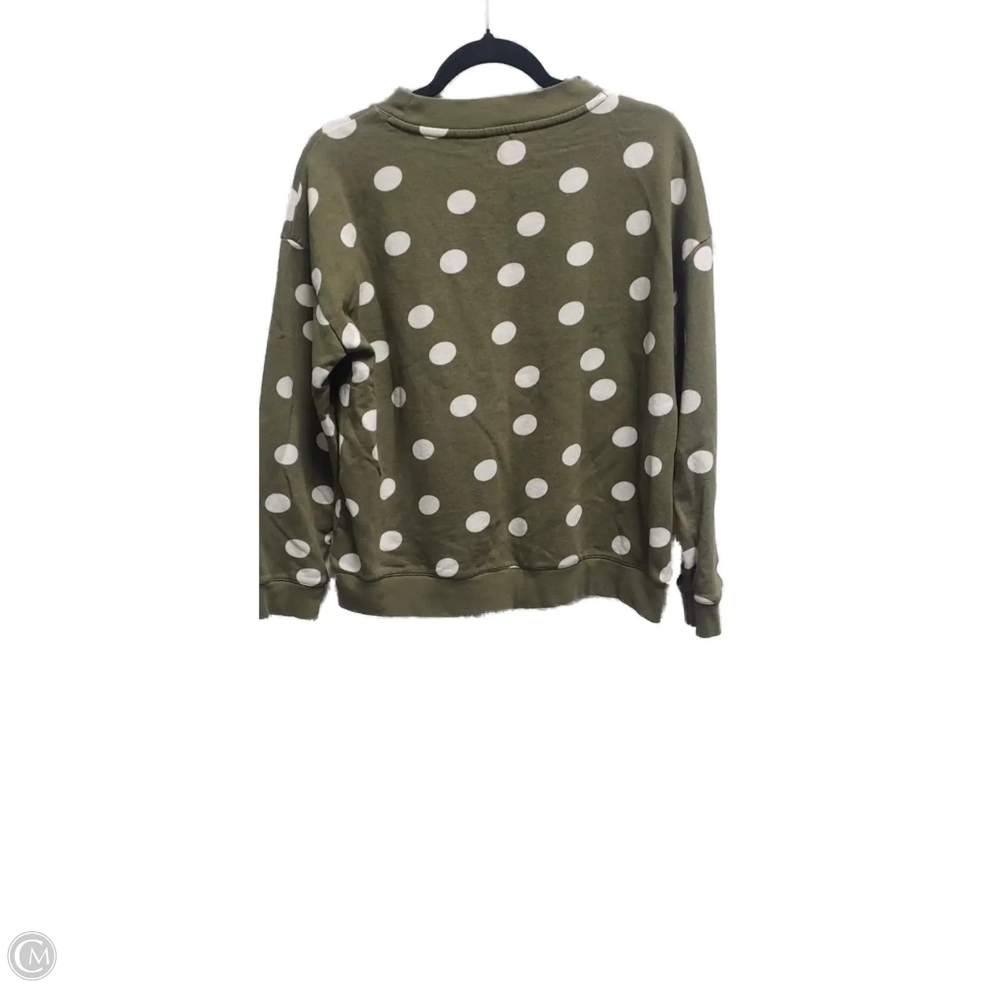 Sweatshirt Crewneck By Talbots In Polkadot Pattern, Size: M