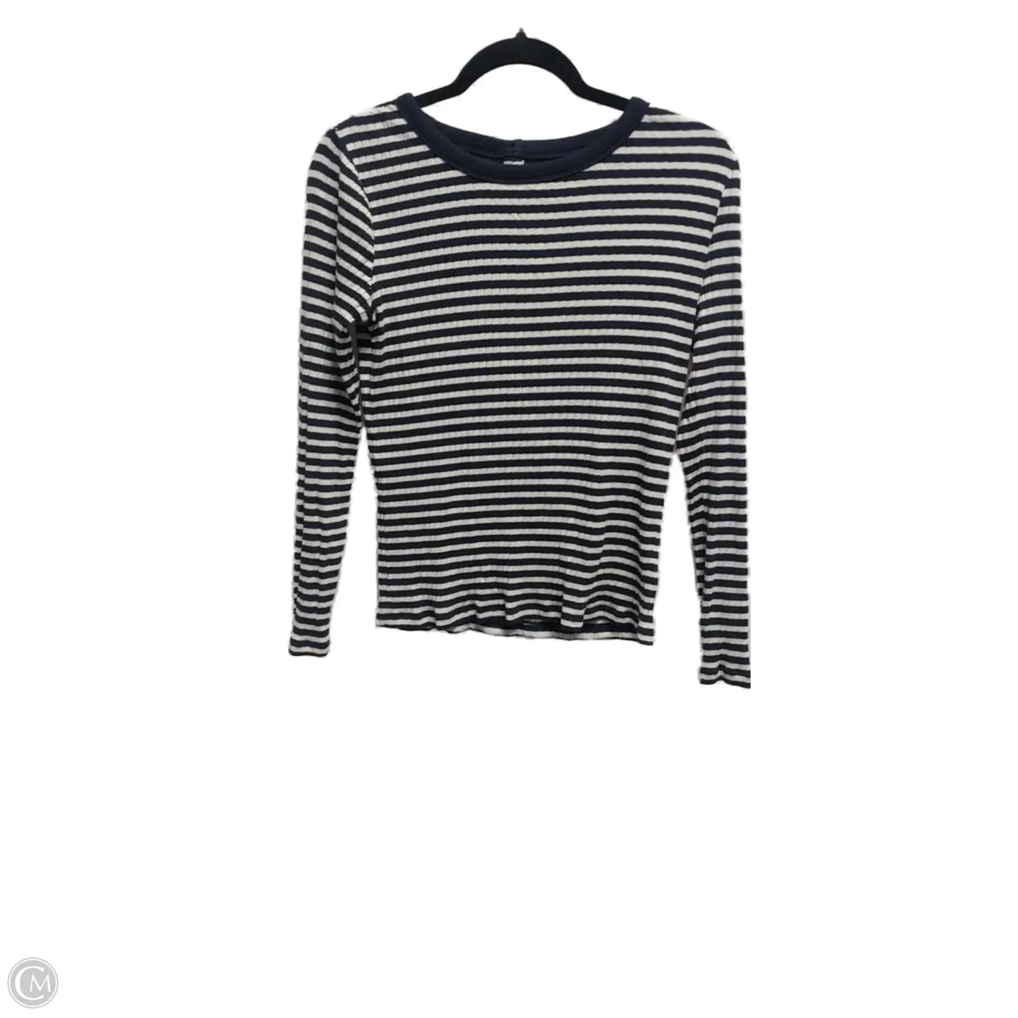 Top Long Sleeve By Talbots In Striped Pattern, Size: Mp