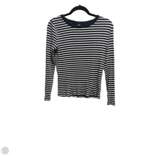 Top Long Sleeve By Talbots In Striped Pattern, Size: Mp