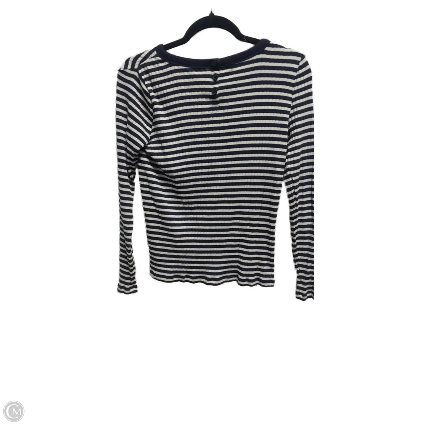 Top Long Sleeve By Talbots In Striped Pattern, Size: Mp