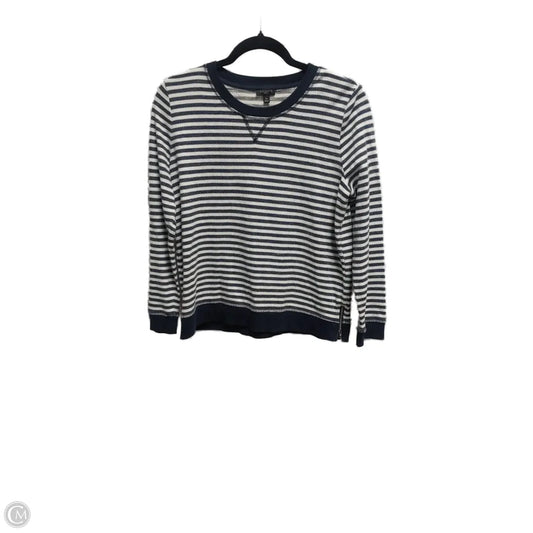 Sweatshirt Crewneck By Talbots In Striped Pattern, Size: Mp