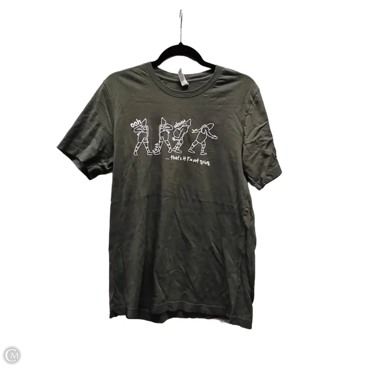 Top Short Sleeve Basic By Bella + Canvas In Green, Size: L