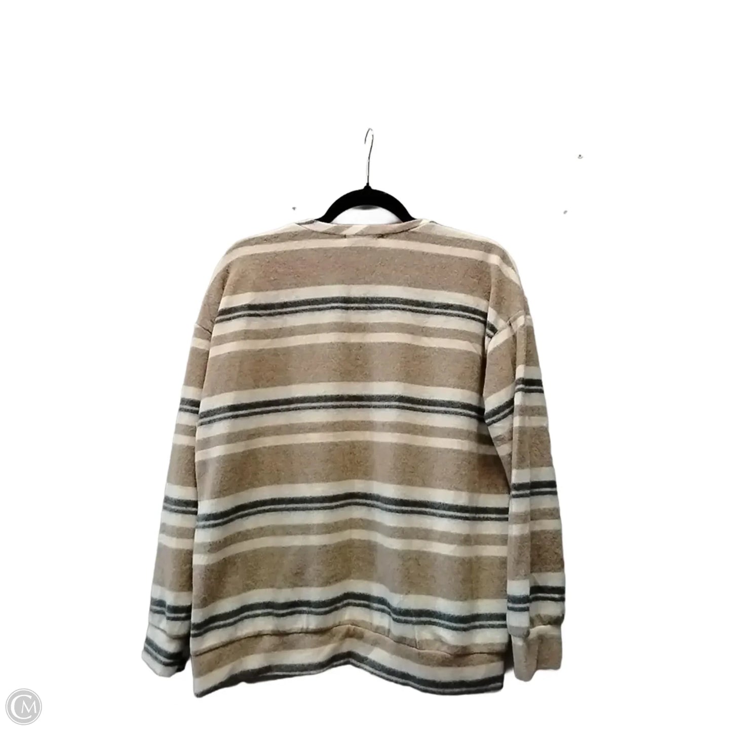 Top Long Sleeve By Gilli In Striped Pattern, Size: S