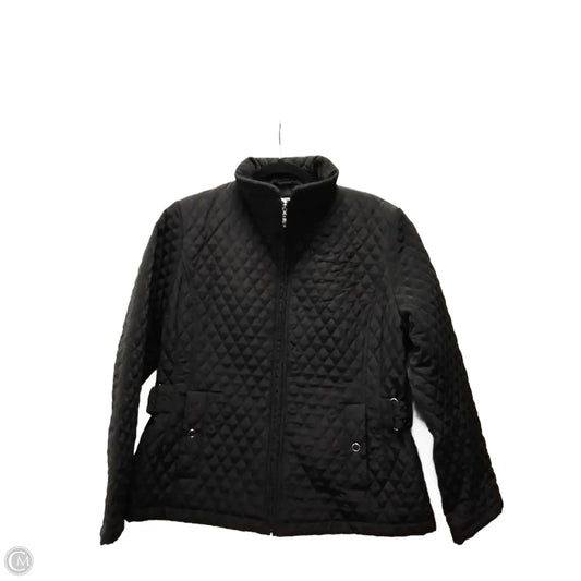 Jacket Puffer & Quilted By Dressbarn In Black, Size: L