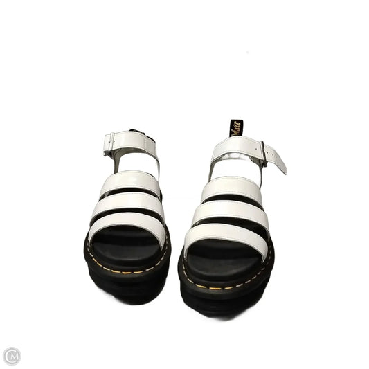 Sandals Heels Platform By Dr Martens In White, Size: 7