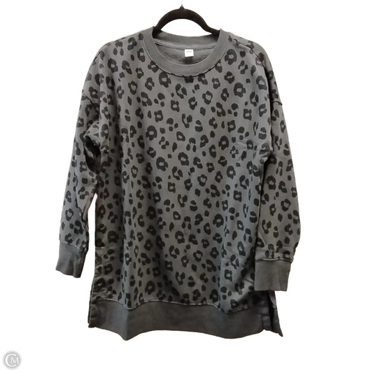 Sweatshirt Crewneck By Old Navy In Animal Print, Size: M