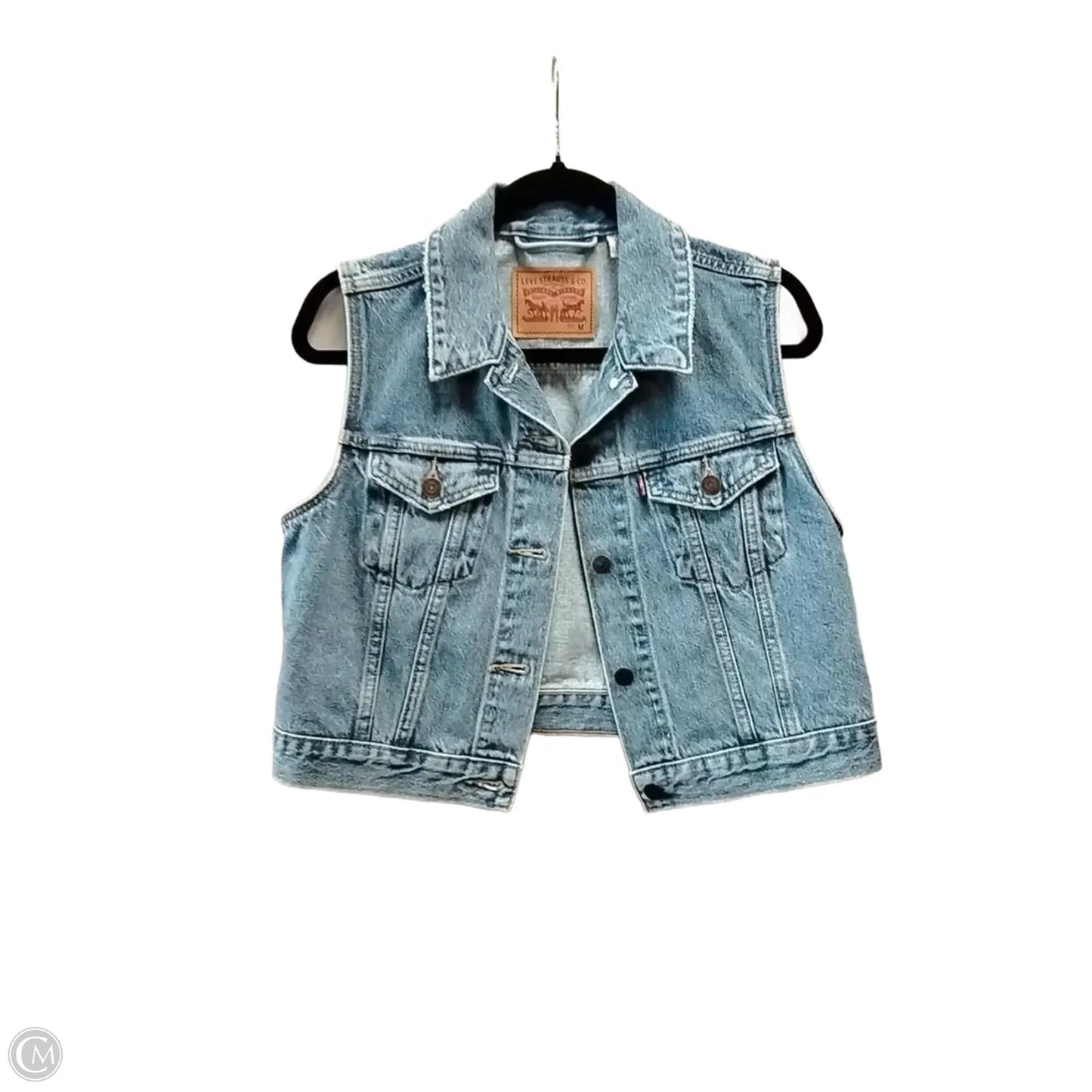 Vest Other By Levis In Blue Denim, Size: M