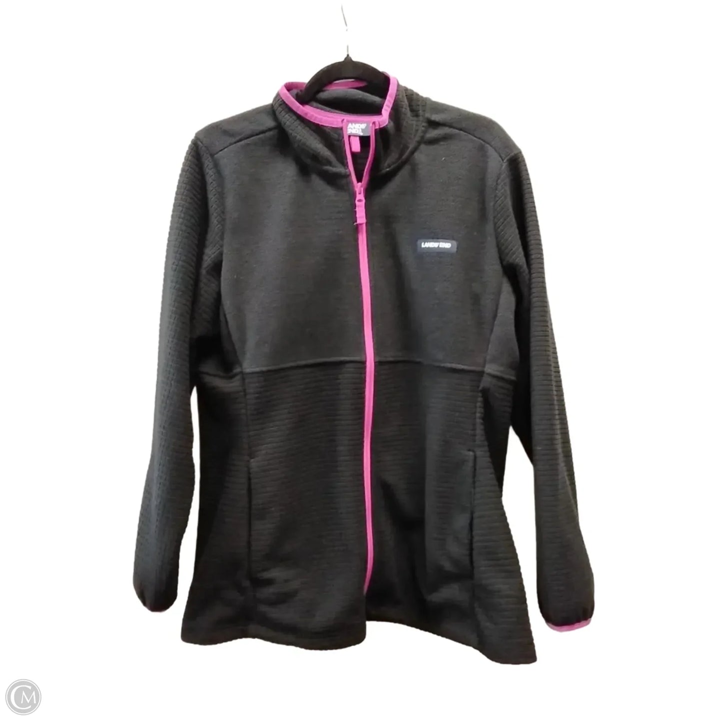 Jacket Puffer & Quilted By Lands End In Black, Size: Xl