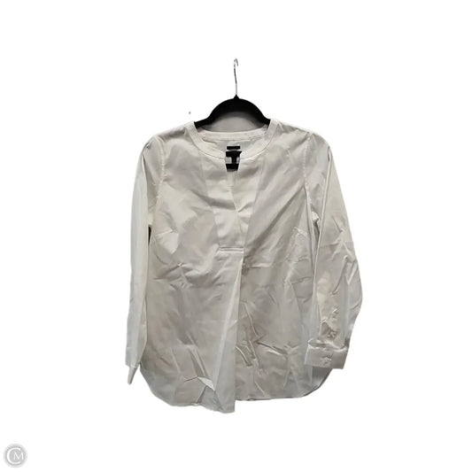 Top Long Sleeve By Talbots In White, Size: S