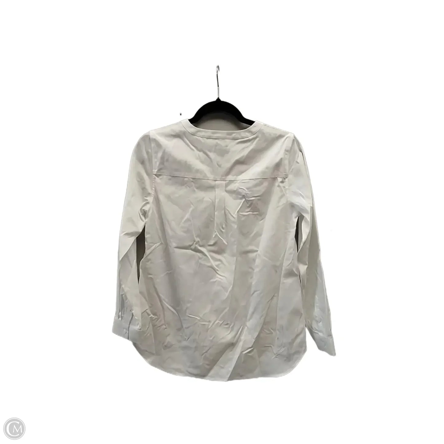 Top Long Sleeve By Talbots In White, Size: S