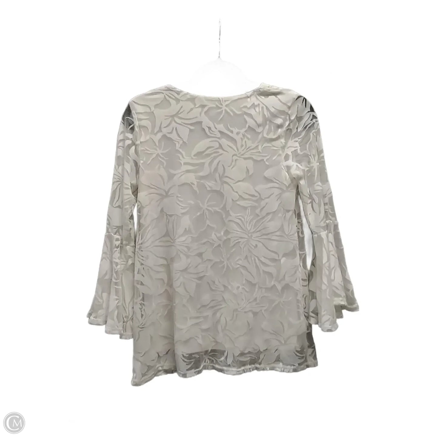 Top Long Sleeve By Alfani In White, Size: Xs
