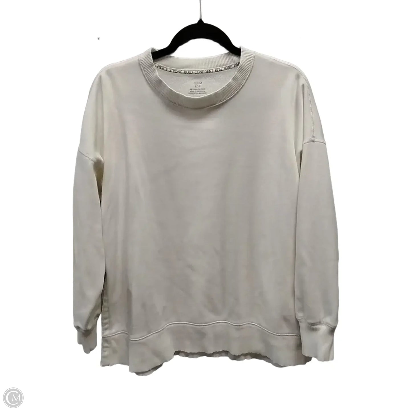 Sweatshirt Crewneck By Aerie In White, Size: S