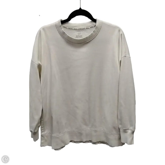 Sweatshirt Crewneck By Aerie In White, Size: S