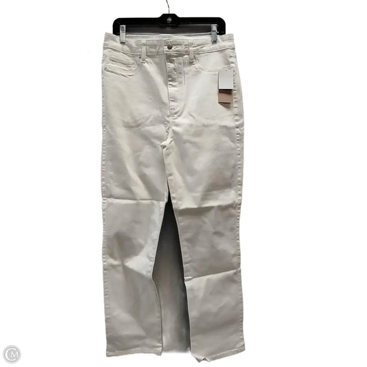 Jeans Skinny By Justfab In White, Size: 18