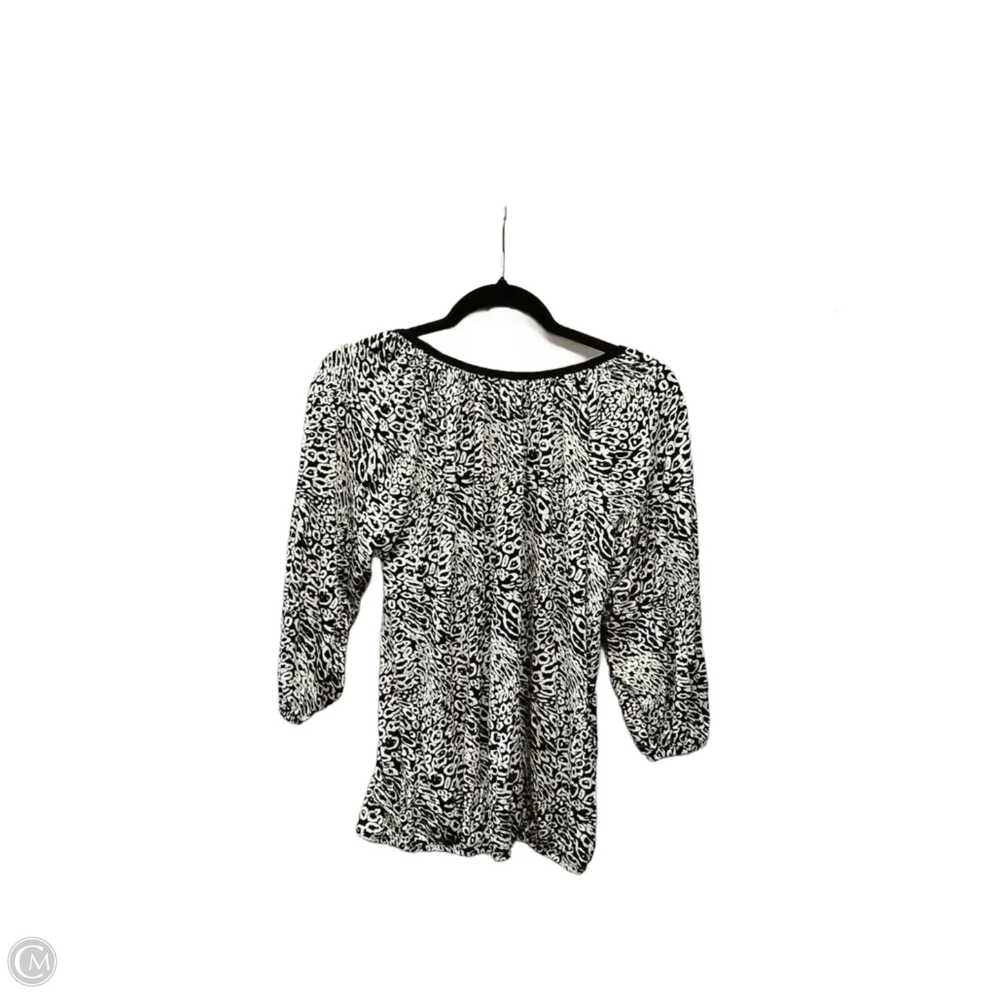 Top 3/4 Sleeve By Michael By Michael Kors In Geometric Pattern, Size: Sp