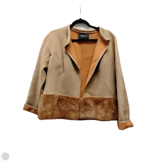 Coat Designer By Lafayette 148 In Brown, Size: M