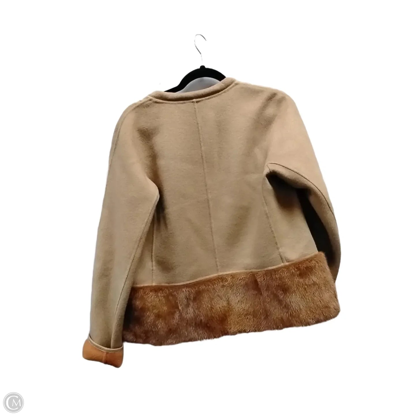 Coat Designer By Lafayette 148 In Brown, Size: M