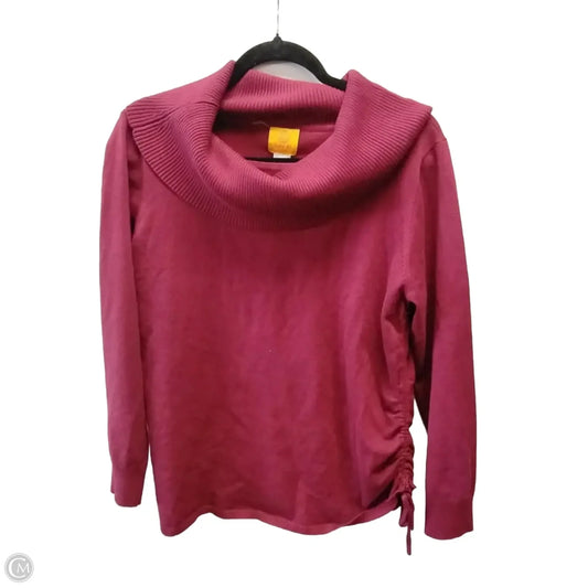 Top Long Sleeve By Ruby Rd In Red, Size: Mp