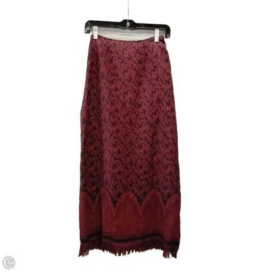 Skirt Maxi By Christopher And Banks In Red, Size: 10