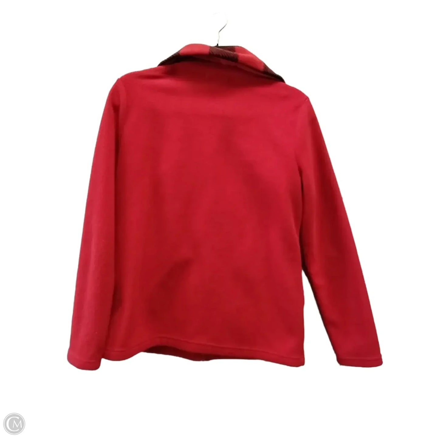 Jacket Shirt By Chaps In Red, Size: M