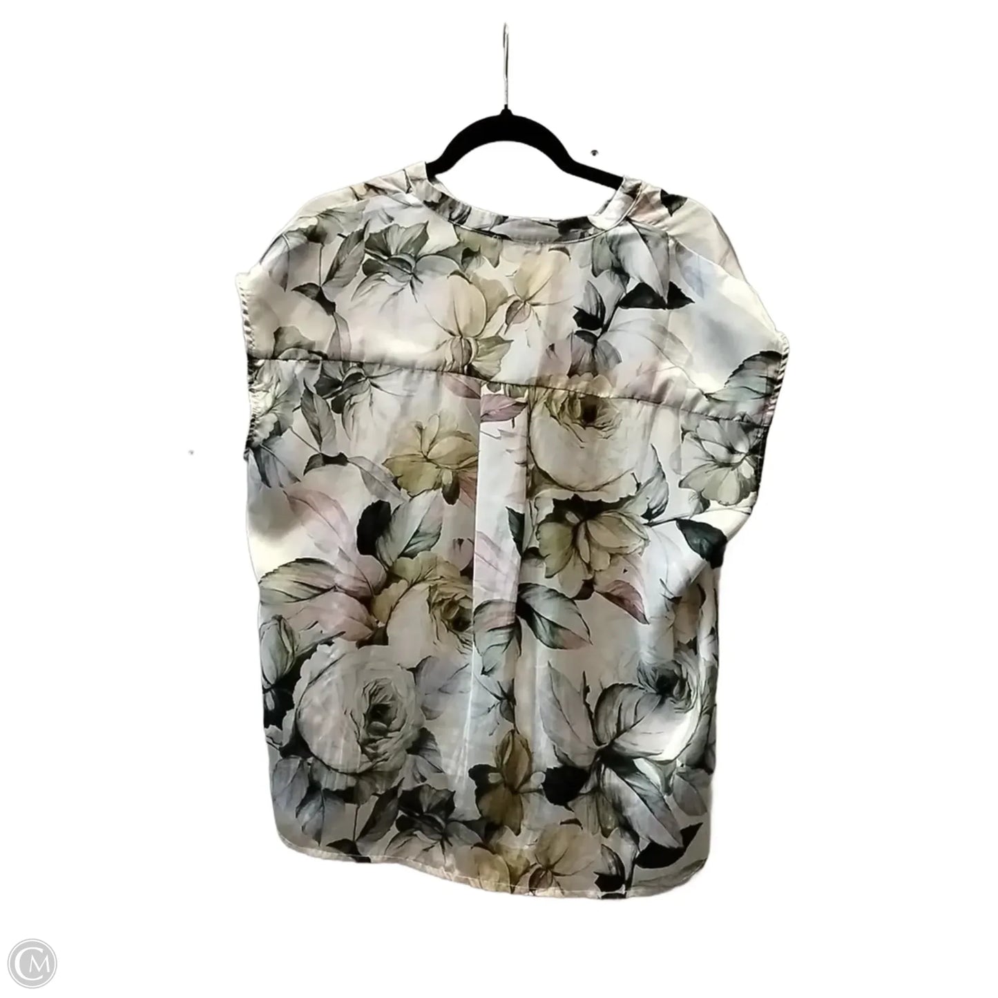 Top Short Sleeve By Elie Tahari In Floral Print, Size: L