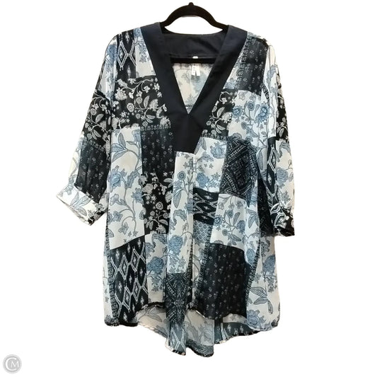 Blouse 3/4 Sleeve By Roper In Floral Print, Size: M