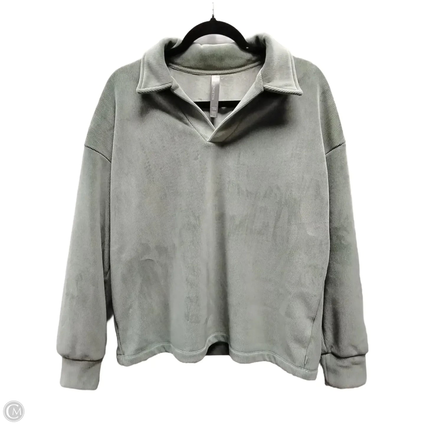 Sweatshirt Collar By Mondetta In Green, Size: L