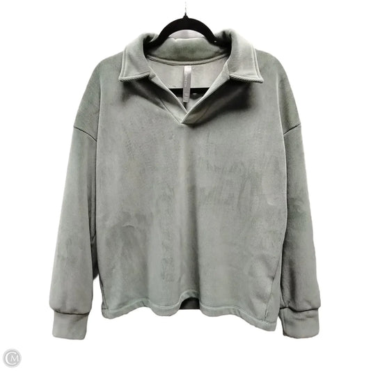 Sweatshirt Collar By Mondetta In Green, Size: L