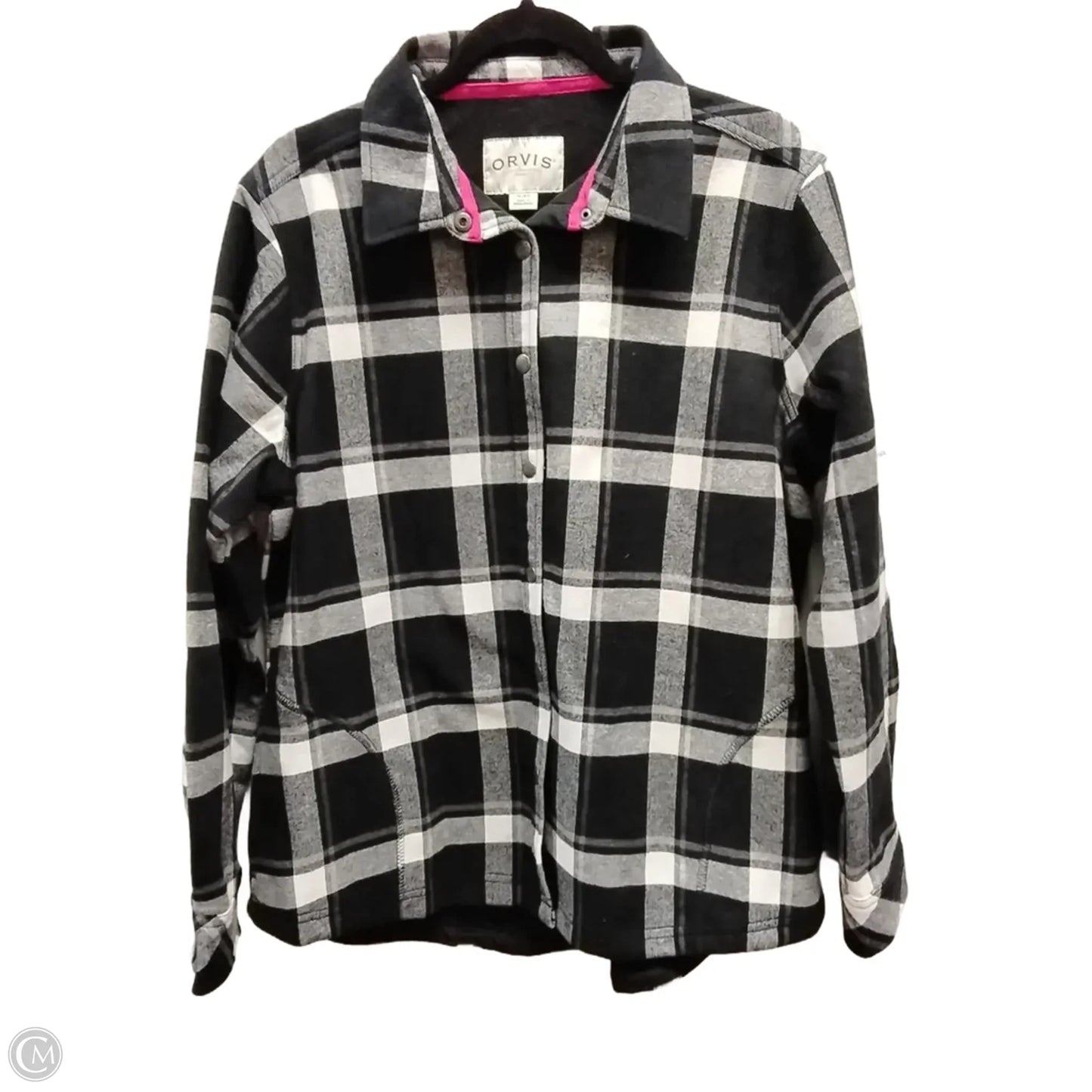 Jacket Shirt By Orvis In Plaid Pattern, Size: Xl