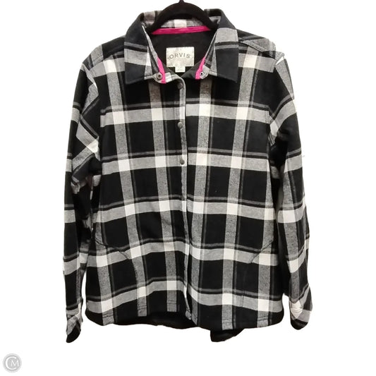 Jacket Shirt By Orvis In Plaid Pattern, Size: Xl