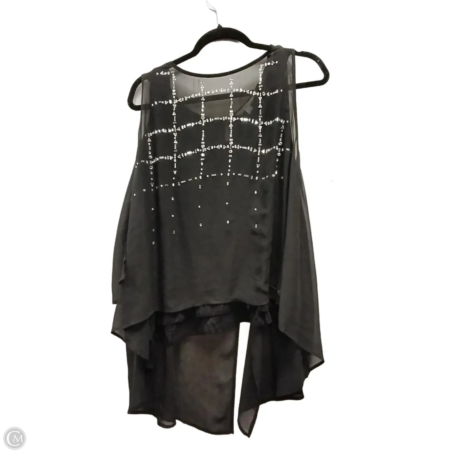 Blouse Sleeveless By Boutique + In Black, Size: 2x